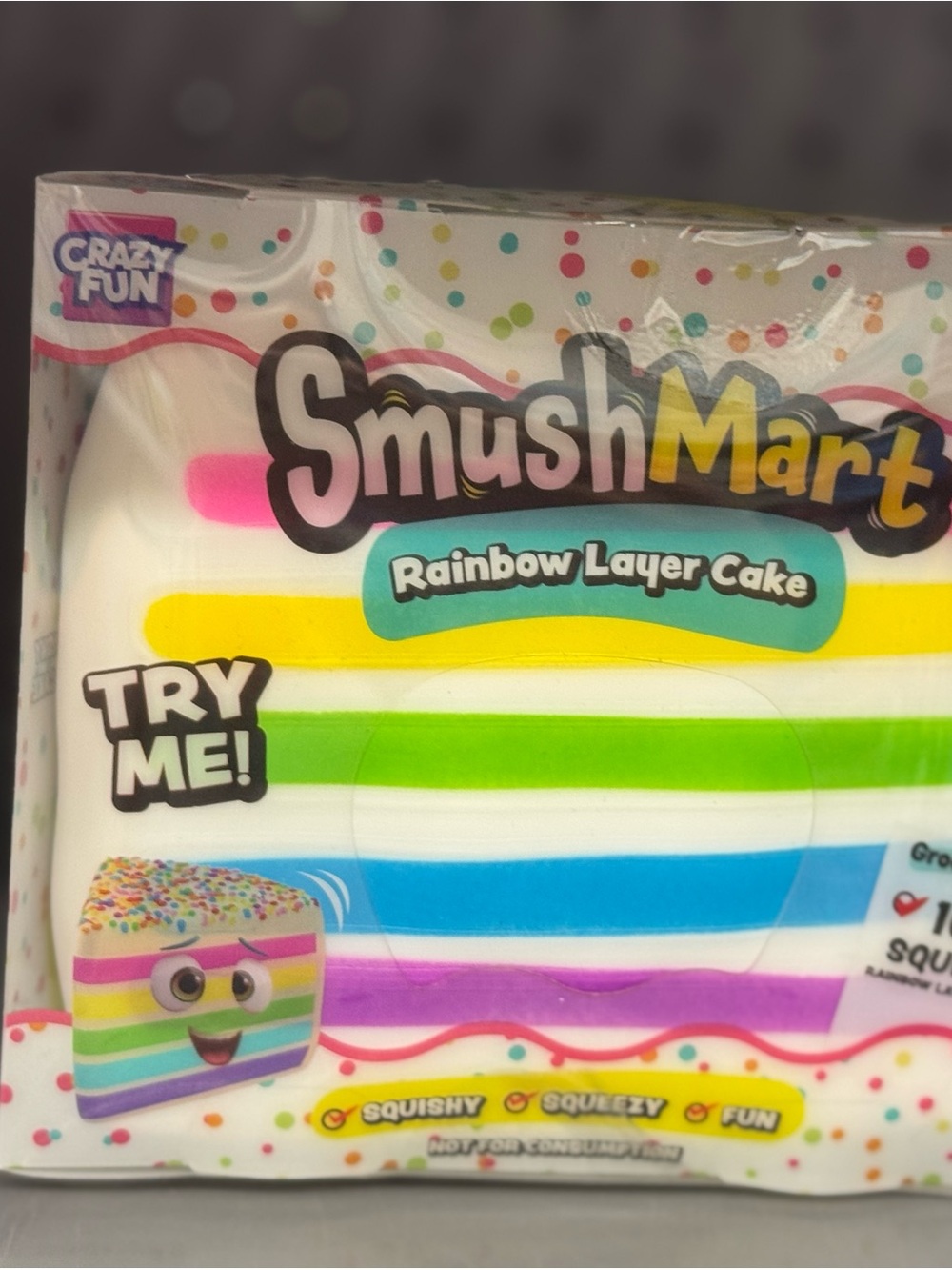 SmushMart Rainbow Layer Cake Squishy Toy - Multi - Picture 2 of 2
